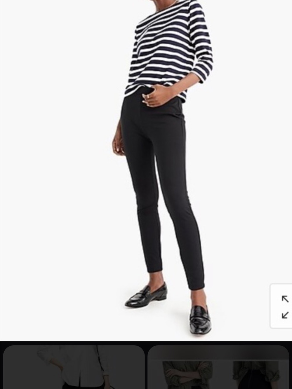 J. Crew Black Skinny Ankle Pants